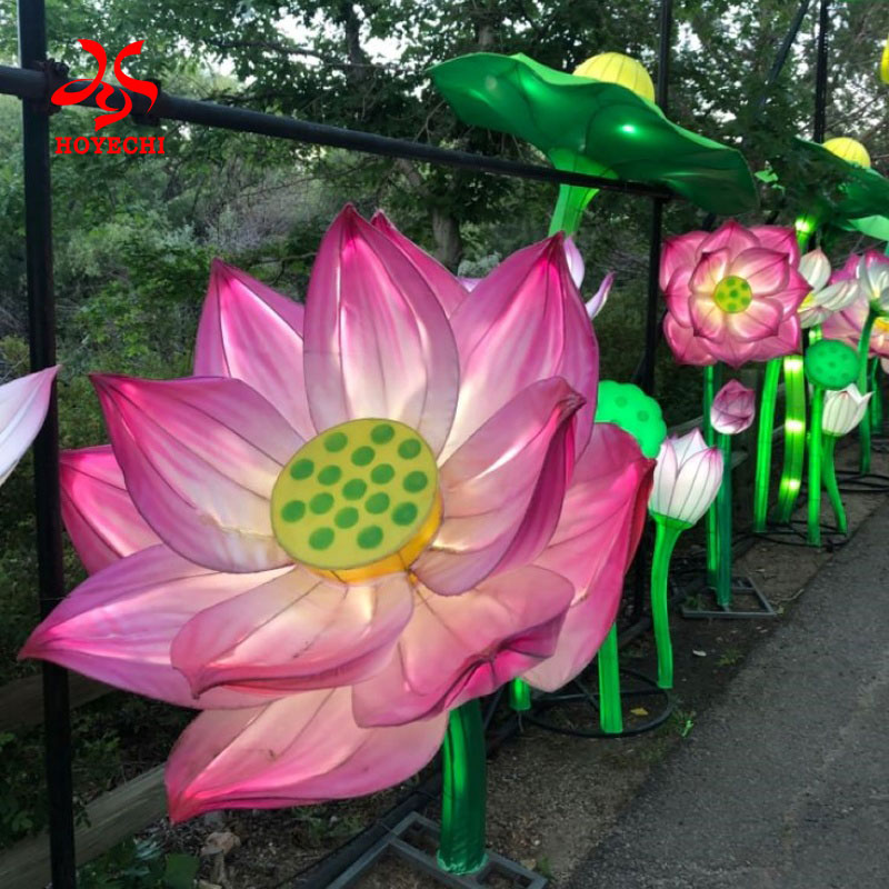 Lotus flower festival lantern