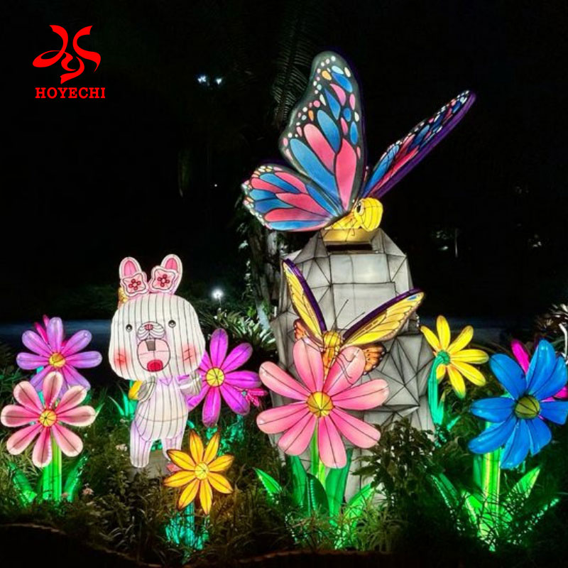 Decorative Chinese Flower Lantern Light
