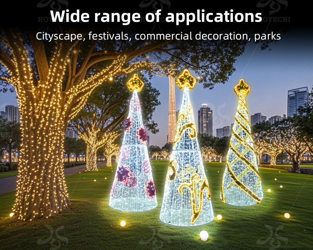 Commercial Conical Christmas Tree LED Motif Light