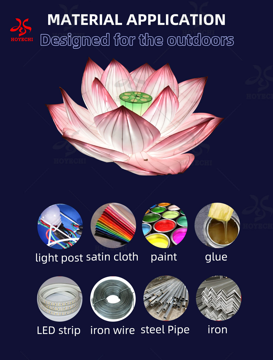 Decorative Chinese Flower Lantern Light