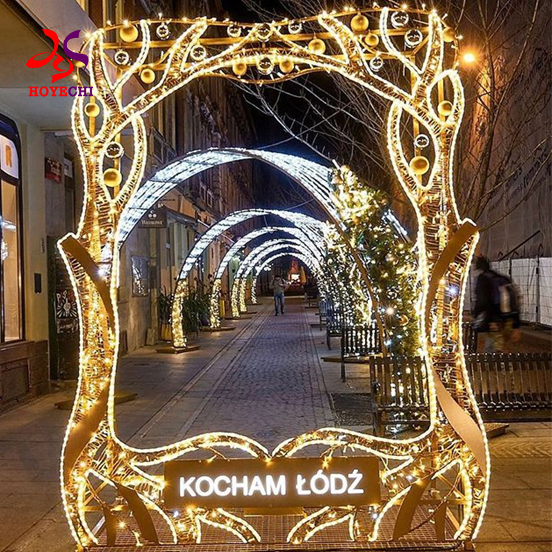 Photo frame LED motif lights for outdoor street decoration