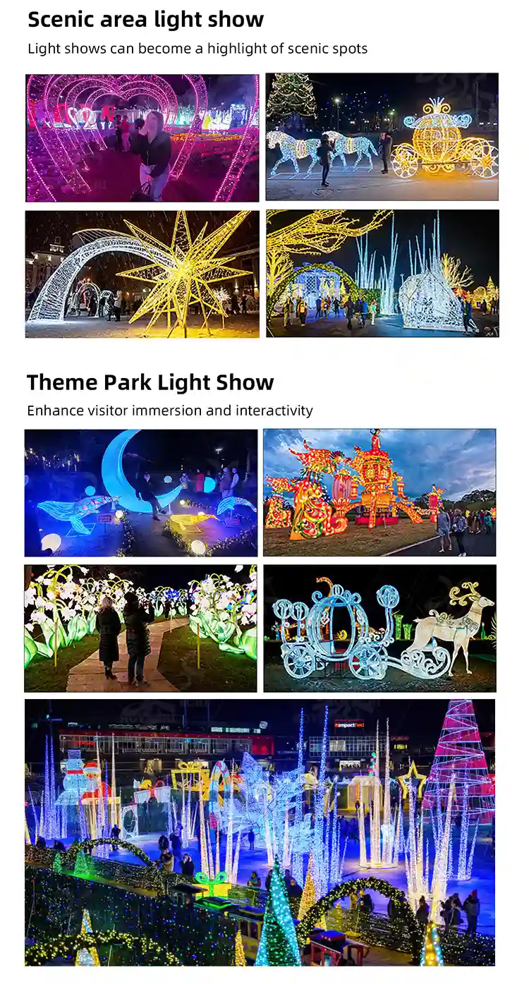 3D reindeer lantern Christmas commercial decoration