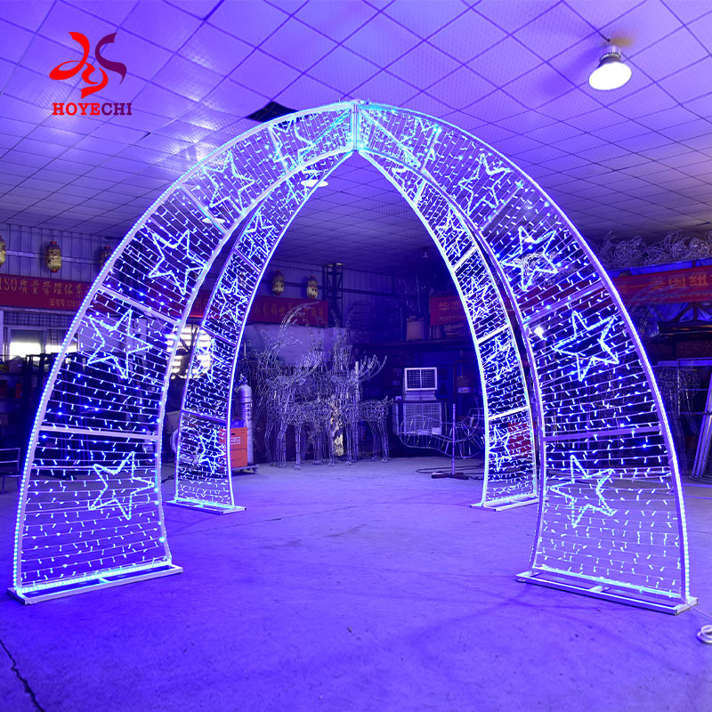 LED outdoor arch motif lights for street city decorations
