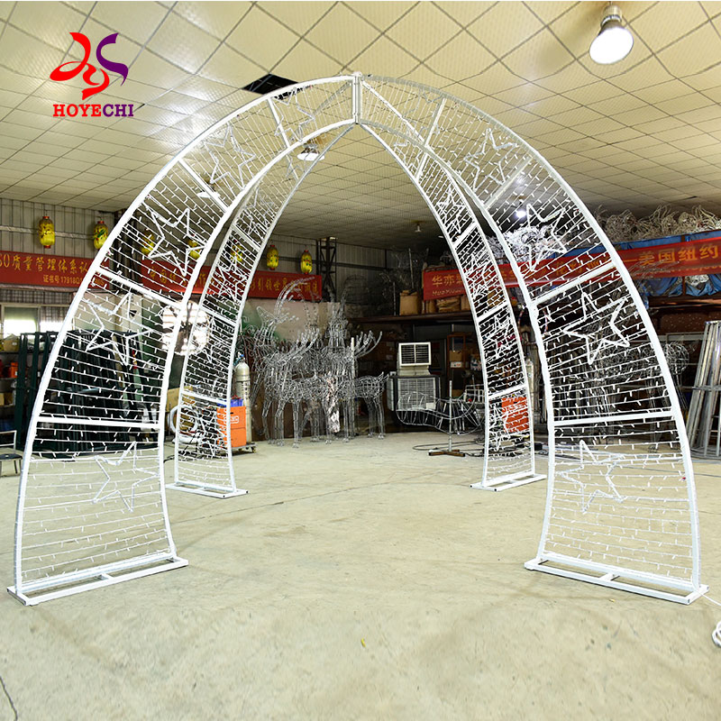 LED outdoor arch motif lights for street city decorations