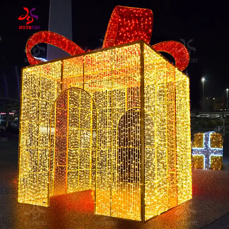 3D Gift Box Motif Lights (7)