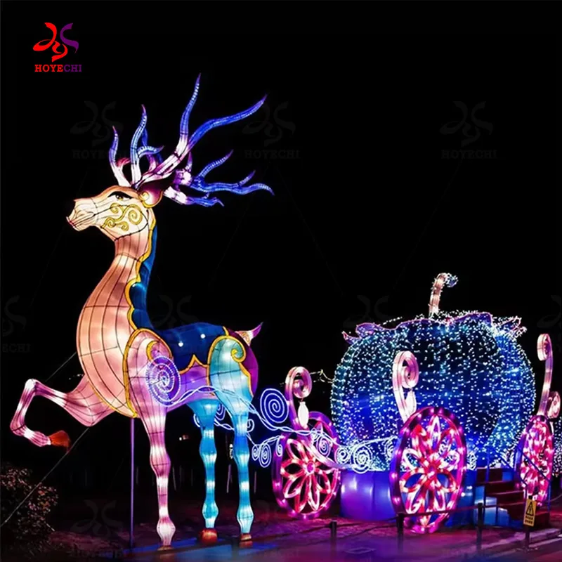 Lanterna de rena iluminada 3D (2)