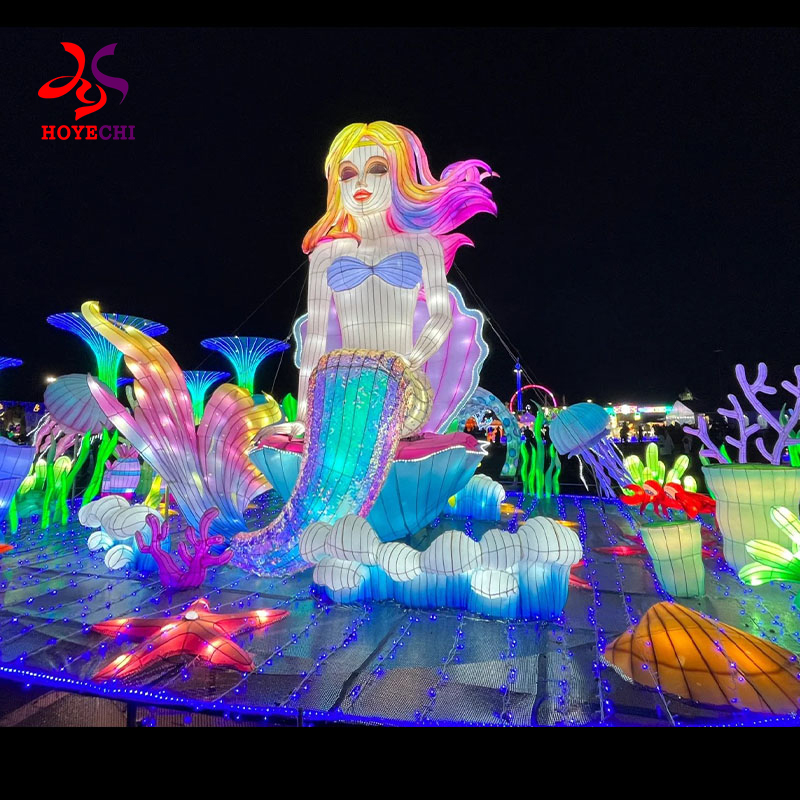 Outdoor Chinese traditional festival lantern for park light shows