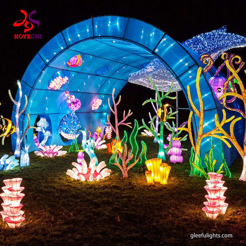 Festival lantern holiday lights outdoor waterproof Chinese silk lantern