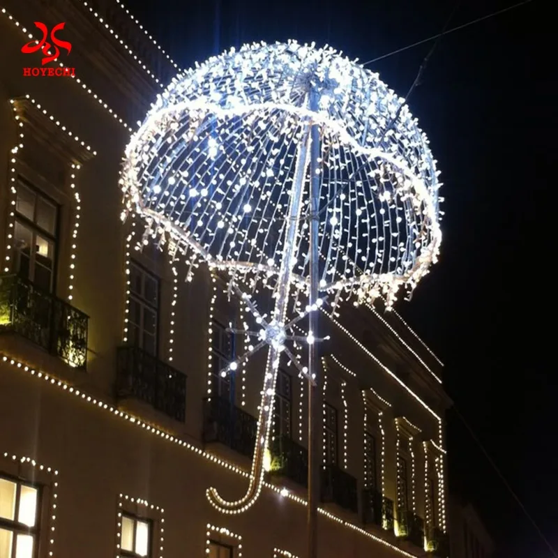 Luces con motivos de paraguas colgantes para exteriores (4)