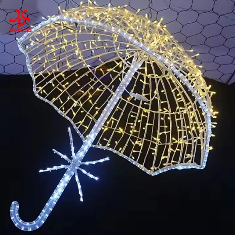 Luces con motivos de paraguas colgantes para exteriores (9)