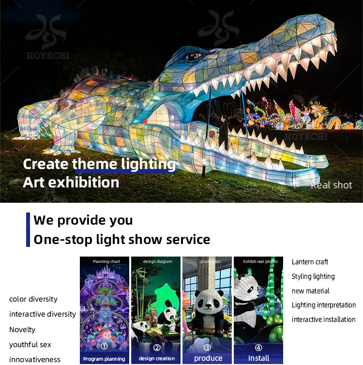 Outdoor Chinese lantern for cultural light shows