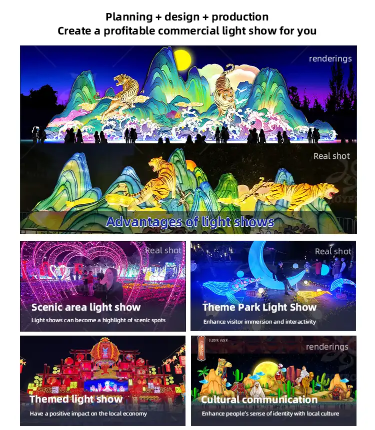 Chinese festival lantern outdoor public park display