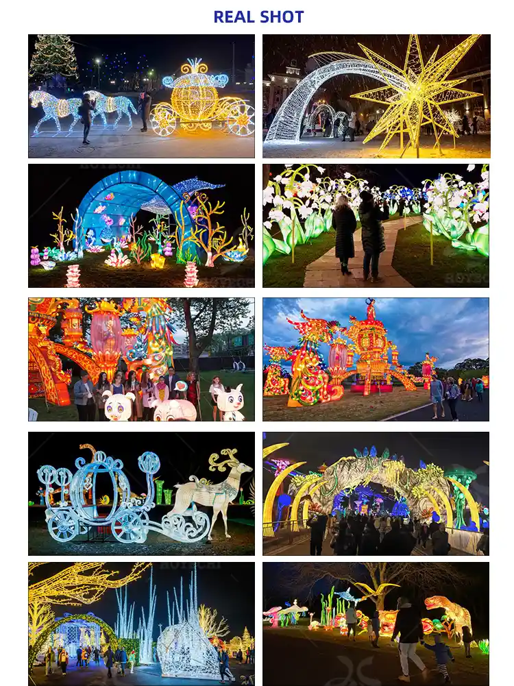 Outdoor decorative Chinese lantern festival lighting