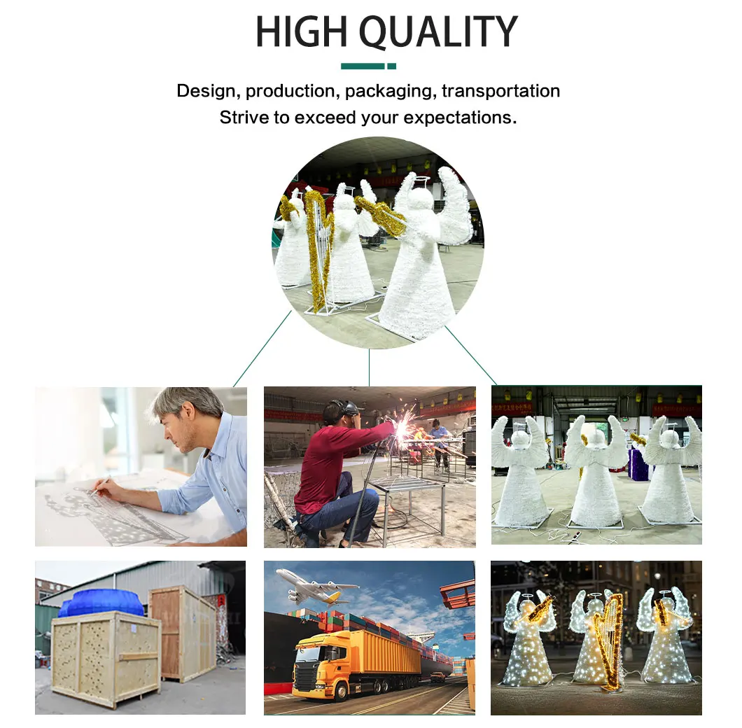 Outdoor street Christmas decoration using moose motif lights