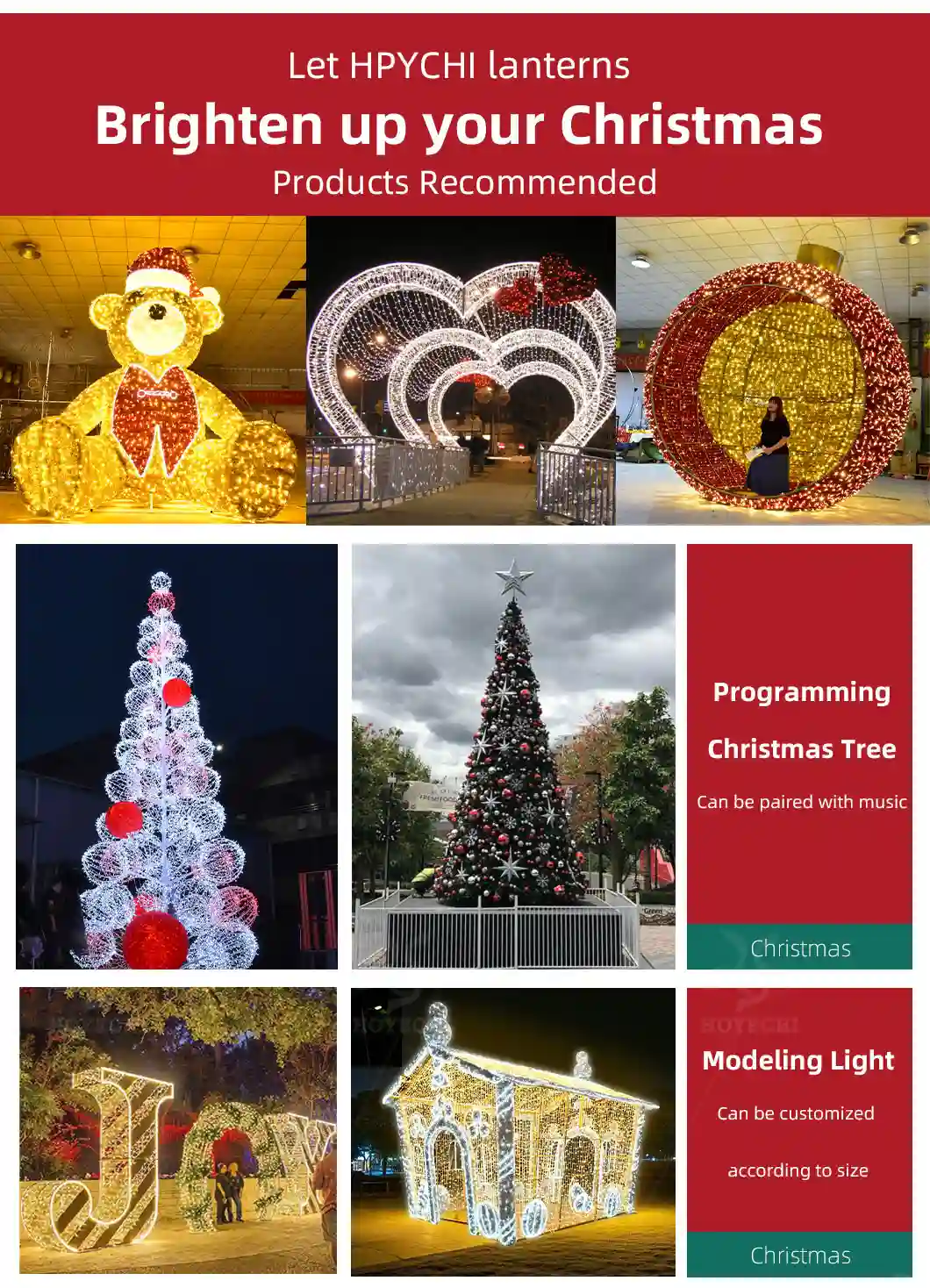 Outdoor Festival 3D Heart Arch LED Street Lights