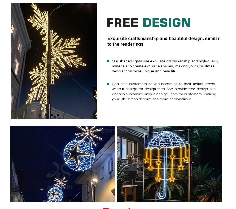 Servicio gratuito de diseño de farolas con motivos personalizados