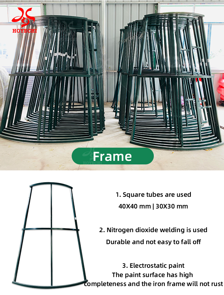 Armazón de árbol de Navidad comercial grande con estructura de acero para centros comerciales parques y proyectos navideños