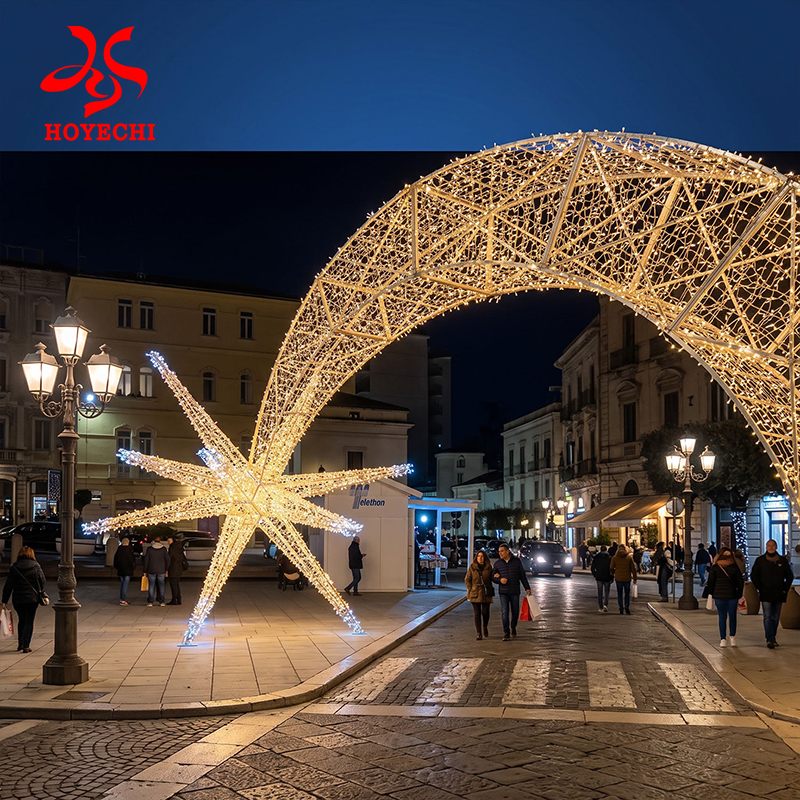 Concept visualisation of a large star arch display