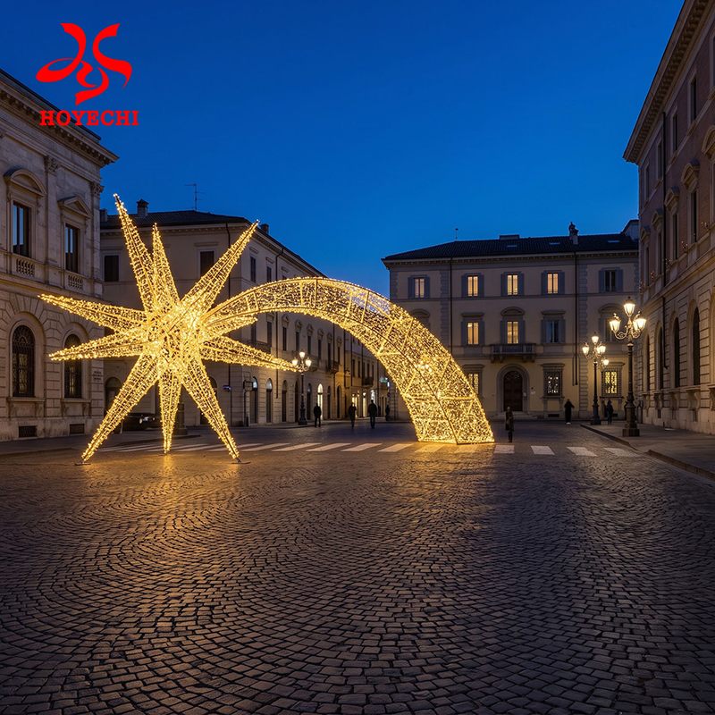 Concept visualisation of a custom comet star arch light