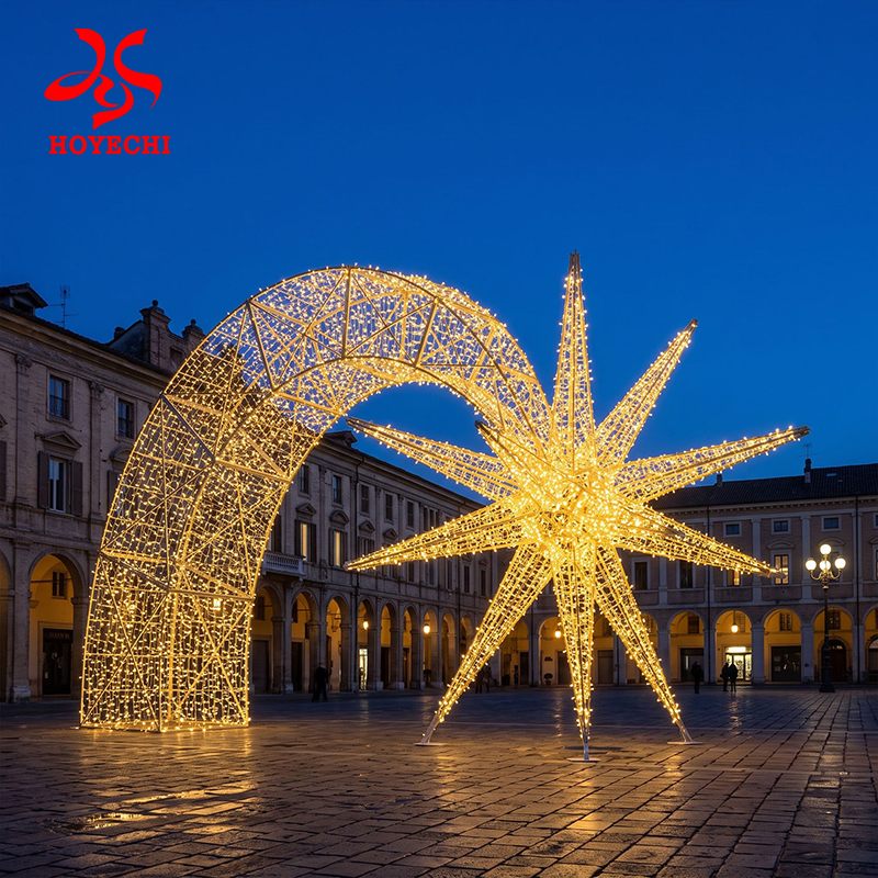 Concept visualisation of a freestanding star arch display