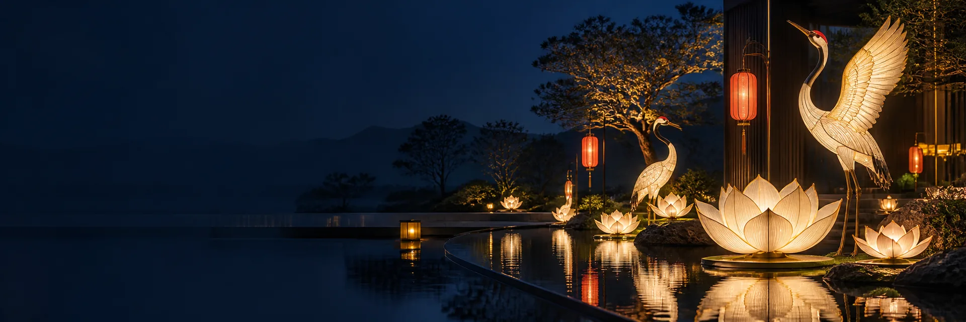Festival Lanterns — conceptual commercial lighting scene