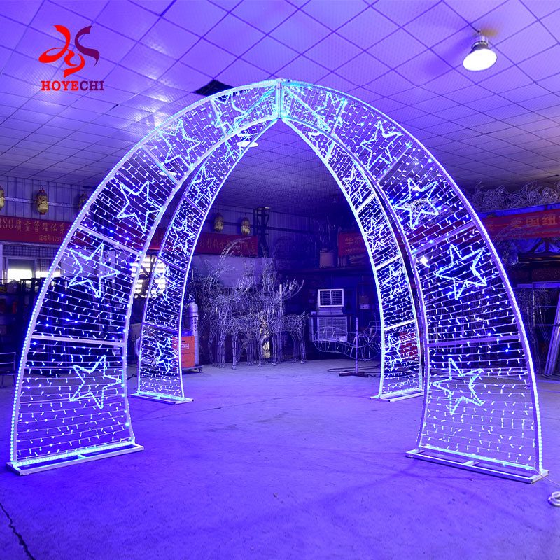 LED outdoor arch motif lights for street city decorations