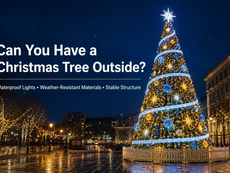 ¿Se puede poner un árbol de Navidad fuera?