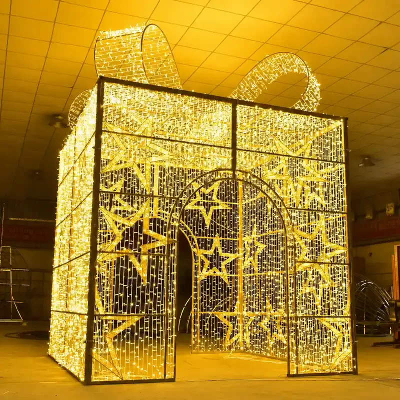 Christmas Gift Box Arch Light Display (2)