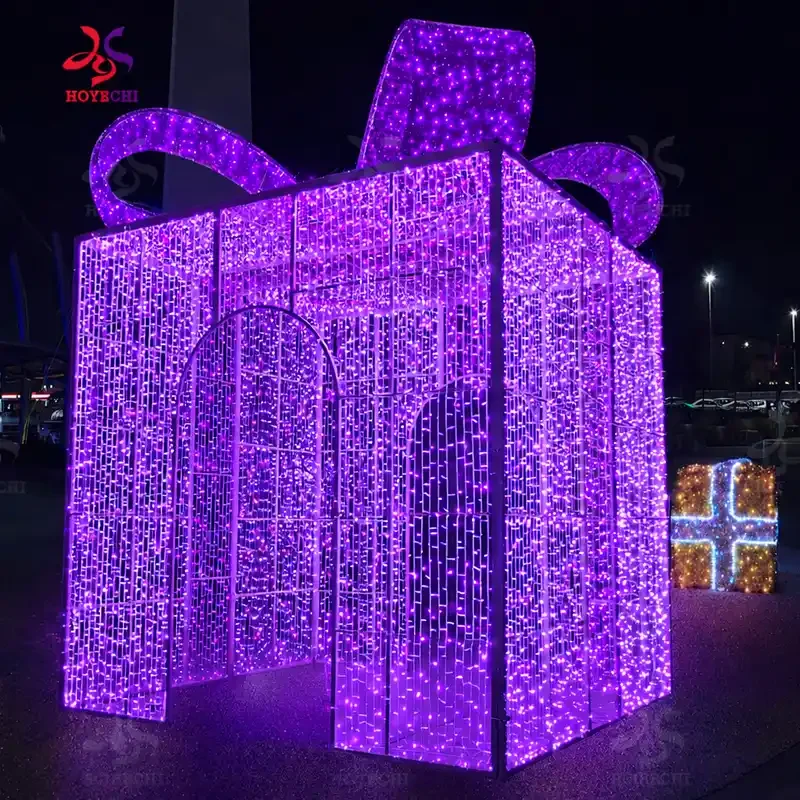 Christmas Gift Box Arch Light Display (3)
