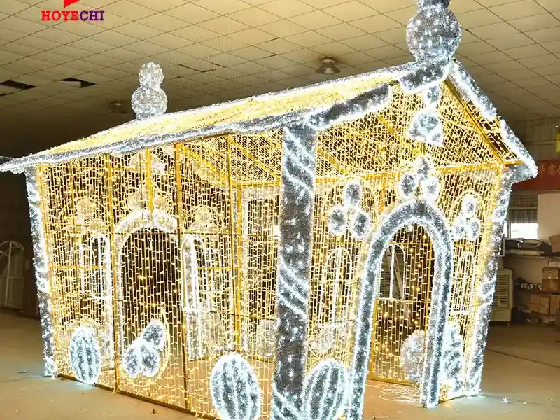 أضواء زخرفية ثلاثية الأبعاد على شكل منزل (5)