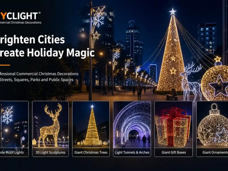 city christmas decorations